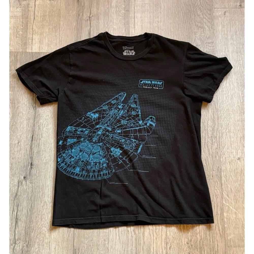 Star Wars Galaxy's Edge Imagineering Project Men's T-Shirt Millennium Falcon M